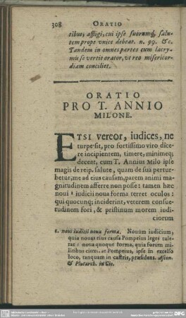 Oratio Pro T. Annio Milone