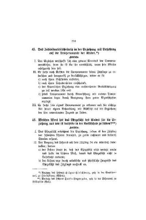 Das Individualitätsprinzip in der Erziehung mit Beziehung auf die Temperamente der Kinder
