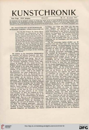 Heft 17 (22. Januar 1915)