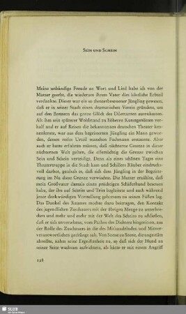 Sein Und Schein
