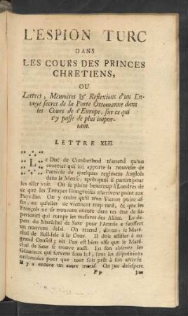 Lettre XLII.