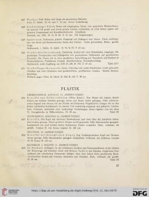 Plastik (Nr. 432-442)