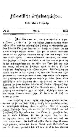 Das Alumnat des Joachimsthalschen Gymnasiums zu Berlin