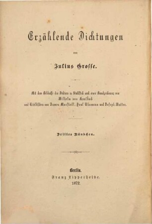 Erzählende Dichtungen, 3