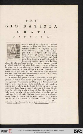Gio. Batista Grati pittore