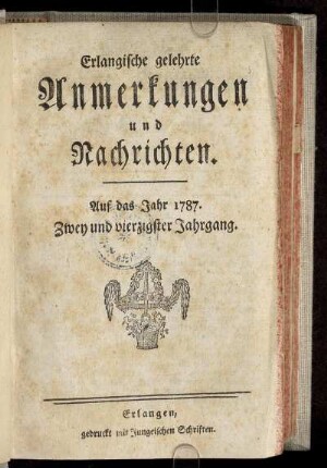 42: Erlangische gelehrte Anmerkungen und Nachrichten