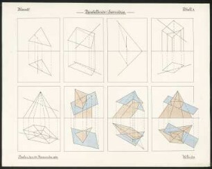 Übung in Darstellender Geometrie: Geometrische Körper und Schnittflächen