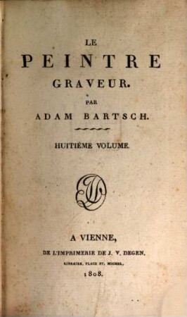 Le peintre graveur, 8. Les vieux maitres allemands ; 3