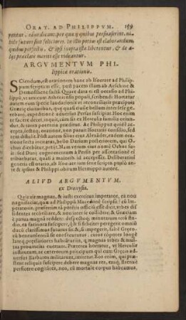 Alivd Argvmentvm, ex Dionysio.