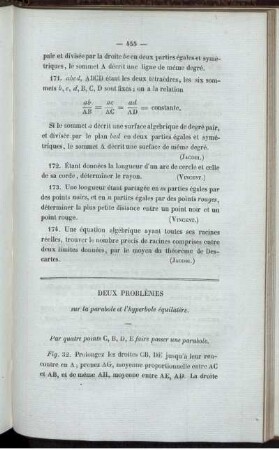 Deux problèmes.