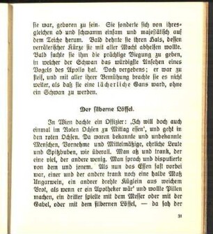 Der silberne Löffel.