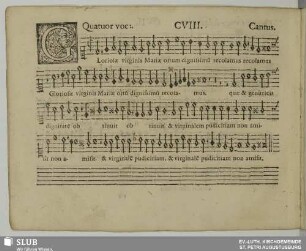 CVIII. Gloriosae virginis