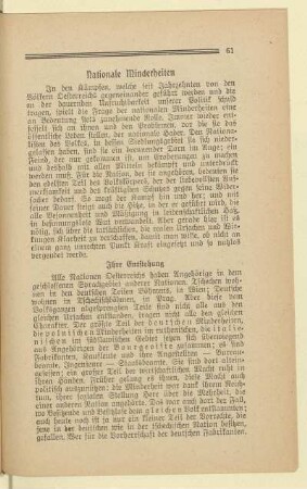 Nationale Minderheiten