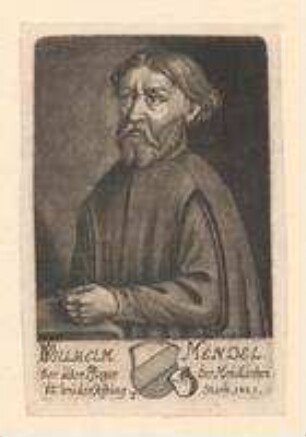 Wilhelm Mendel d.Ä., Pfleger der Mendelschen Zwölfbrüderstiftung; gest. 1425