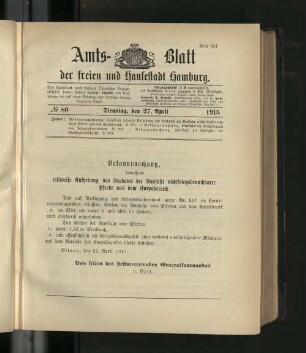 No. 80, 27. April 1915