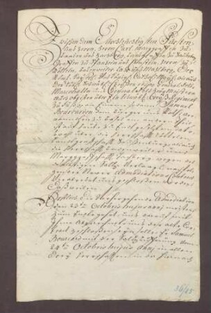 Salzakkord mit Samuel Burkhard für die Markgrafschaft Hachberg, Landgrafschaft Sausenberg und den Herrschaften Rötteln und Badenweiler