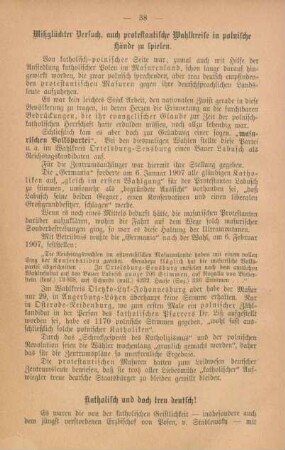 Katholisch und doch treu deutsch!