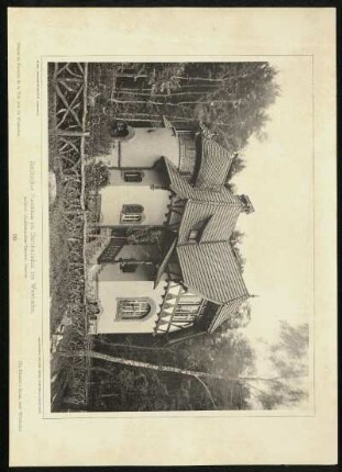 Tafel 99. Städtisches Forsthaus im Dambachthal bei Wiesbaden. Architekt: Stadtbaumeister Genzmer