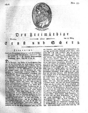 Nro. 55, Dienstag den 18. März 1806