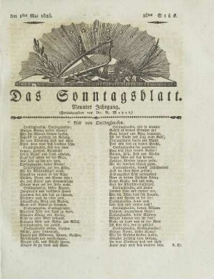 18, 1825: Stück