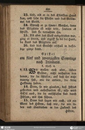 [Am fuenf und zwanzigsten Sonntage nach Trinitatis]