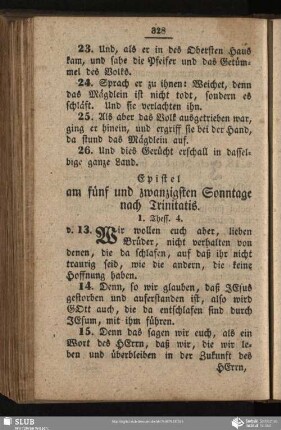 [Am fuenf und zwanzigsten Sonntage nach Trinitatis]