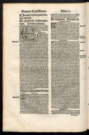 Incipit tertia pars huius operis.