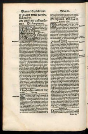 Incipit tertia pars huius operis.