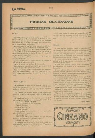 Prosas olvidadas