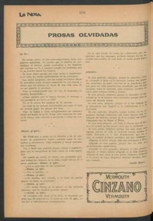 Prosas olvidadas