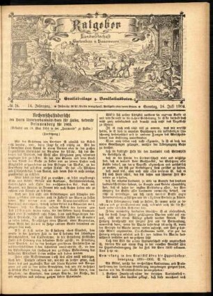 Ausgabe vom Sonntag, den 24. Juli 1904.