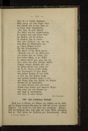 100. Des Frühlings Ankunft.