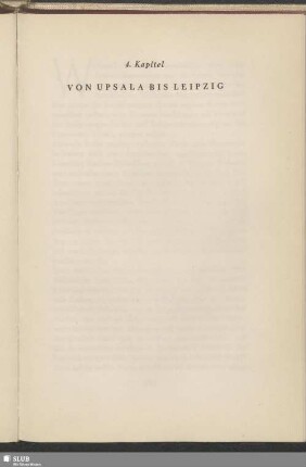 4. Kapitel: Von Upsala Bis Leipzig