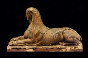 Keramische Plastik Sphinx