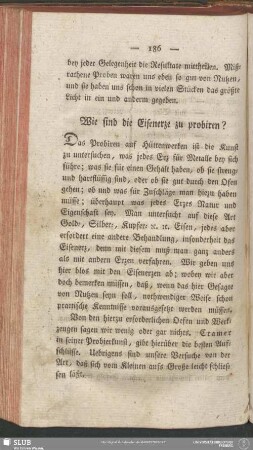 Wie sind die Eisenerze zu probiren?