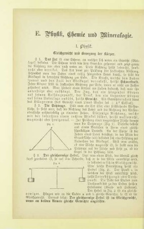 E. Physik, Chemie und Mineralogie