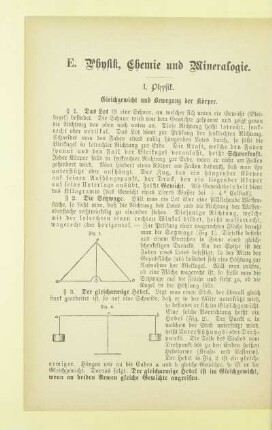 E. Physik, Chemie und Mineralogie