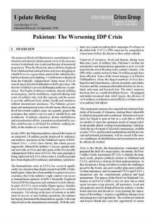 Pakistan: the worsening IDP crisis