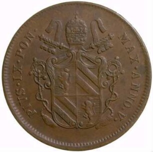 Münze, 2 Baiocchi, 1851