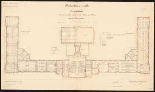 Kadettenanstalt der Garnison, Naumburg/Saale: Niederdruckdampfheizungs- und Lüftungsanlage im Grundriss 2. Obergeschoss 1:100