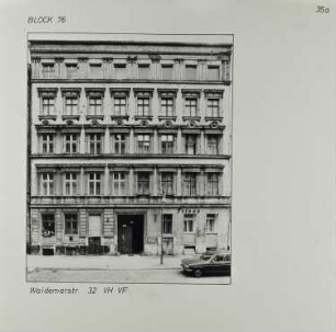 Fotografie: Waldemarstr. 32, um 1981