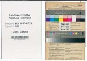Entnazifizierung Gertrud Hesse , geb. 29.11.1907 (Koechin)