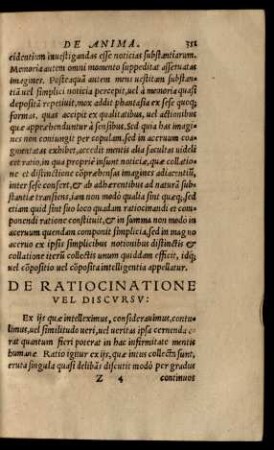 De Ratiocinatione Vel Discursu: