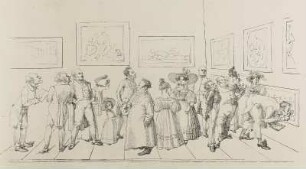 Das Publikum auf der Kunstausstellung