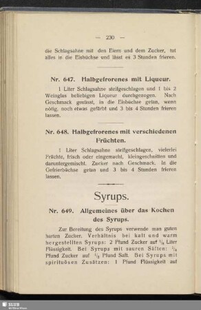 Syrups