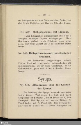 Syrups