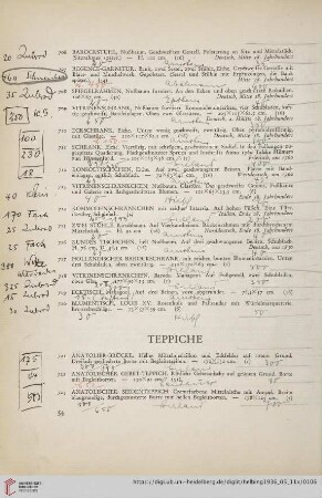 Teppiche (Nr. 721-782)