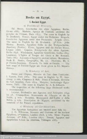 Books on Egypt