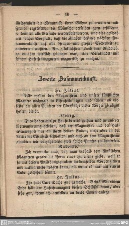 Zweite Zusammenkunft