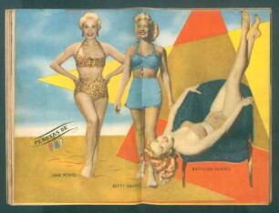Jane Powel, Betty Grable, Kathleen Hughes - [Ilustración] : Pebetas de PBT